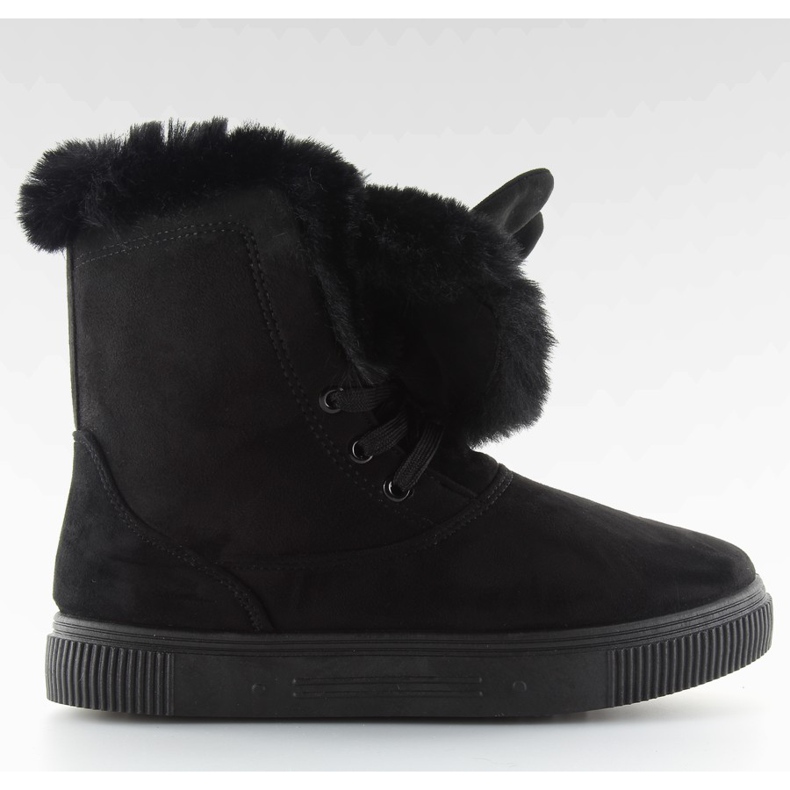 Stivali da neve con orecchie nero DD38 nero