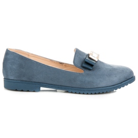 Miss Laura Brogue Con Un Fiocco blu