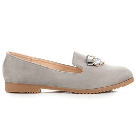 Miss Laura Signori in pelle scamosciata grigio