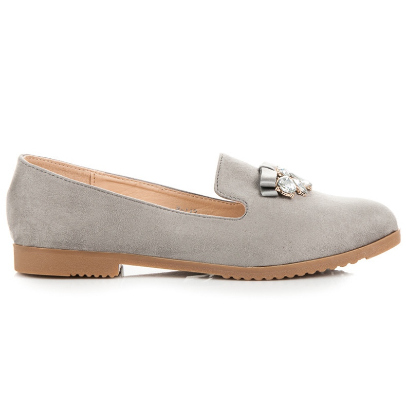 Miss Laura Signori in pelle scamosciata grigio