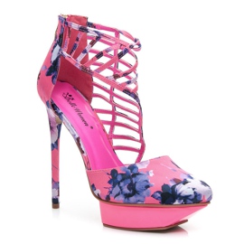 Belle Women Sandali a fiori rosa