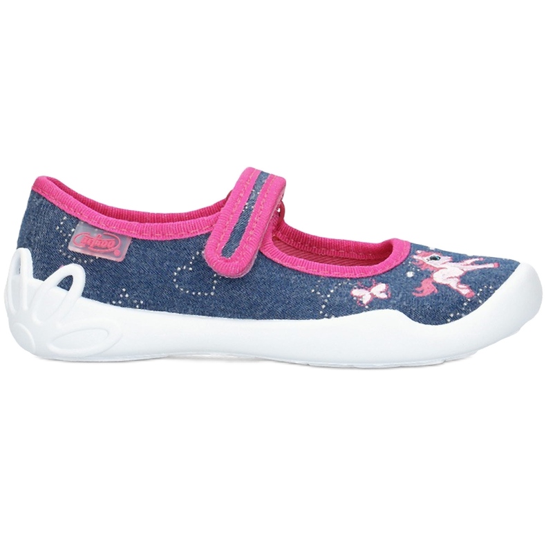 Pantofole cavallo rapa Befado 114x286 rosa blu