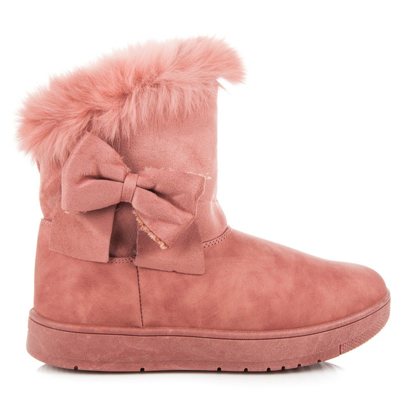 Stivali Da Neve Con Fiocco rosa
