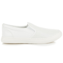 Slipon traforati bianco