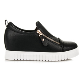Sneakers con zeppa nero