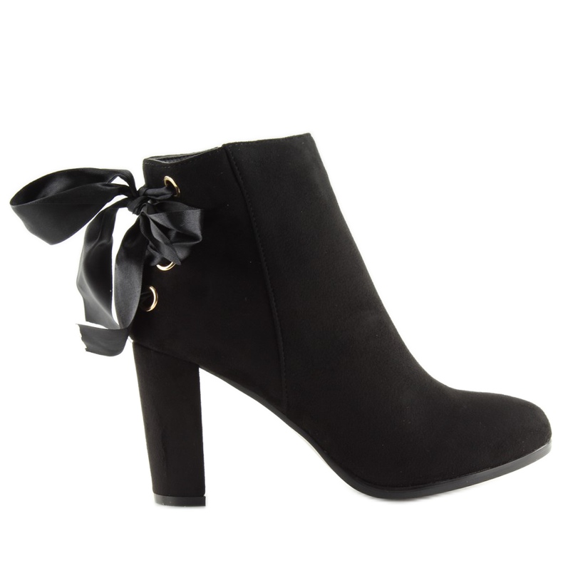 Stivali sul post nero A852 nero