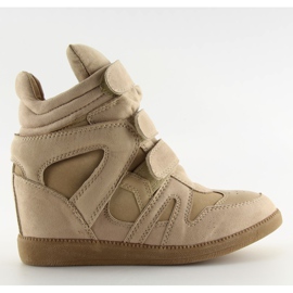 Sneakers da donna beige BZ8386-KB Khaki