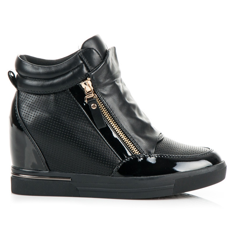 Sneakers con zeppa nero