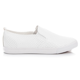 Sport Sneakers Slip On traforate bianco