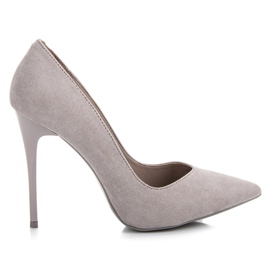 Vinceza Scarpe col tacco in pelle scamosciata grigie grigio