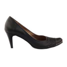 Décolleté in pelle neri PEES 263 nero
