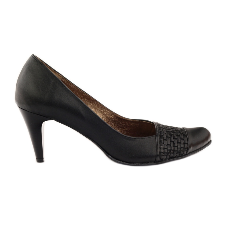 Décolleté in pelle neri PEES 263 nero