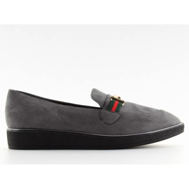 Grigio Mocassini da donna grigi S0-204 grigio