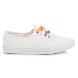 Anesia Paris Sneakers multicolor con lacci bianca