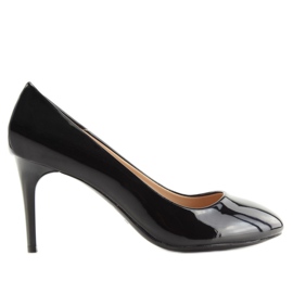 Décolleté da donna laccate nere L7073 Black nero