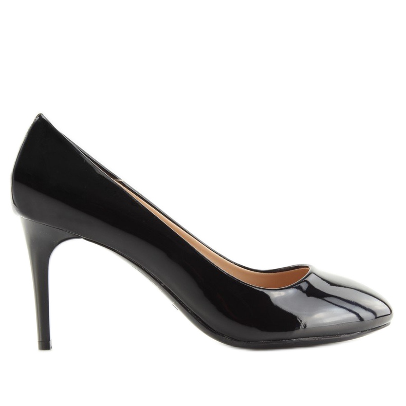 Décolleté da donna laccate nere L7073 Black nero