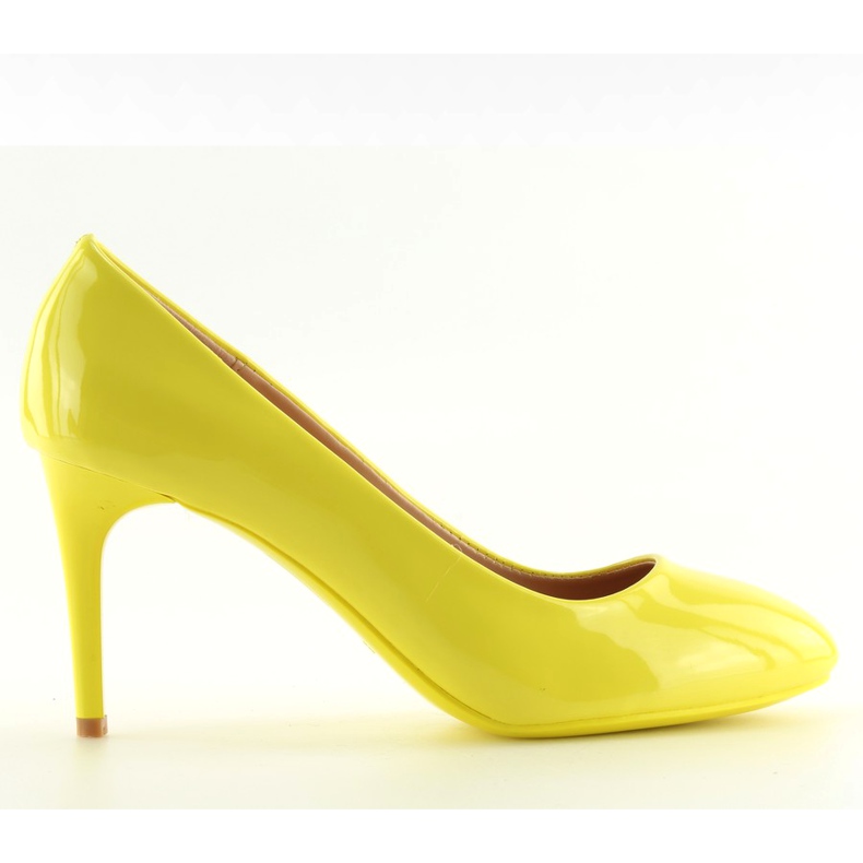 Décolleté da donna verniciate di giallo giallo