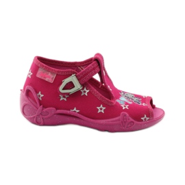 Ciabatte per scarpe per bambini Befado 213p102 rosa grigio