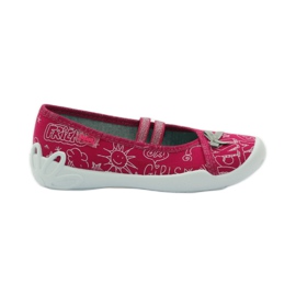 Befado scarpe per bambini ballerine pantofole 116x236 rosa bianco