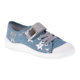 Sneakers da bambina Befado 251y094 pantofole grigio blu bianca