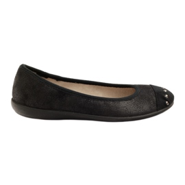 Befado scarpe da donna ballerine pantofole 309q015 nero