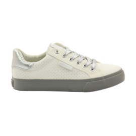 Big Star Sneakers con grandi stelle AA274A053 bianco argento grigio