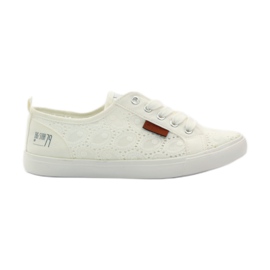 Sneakers allacciate Big Star 274925 bianca grigio
