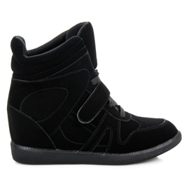 Sneakers nere in velcro nero