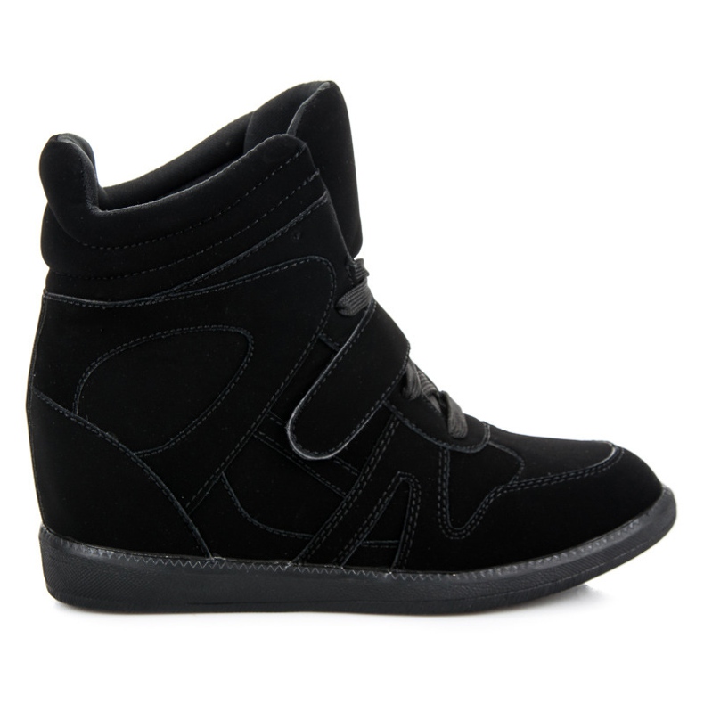 Sneakers nere in velcro nero
