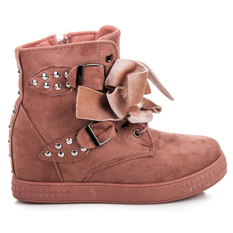 Sneakers con fiocchi rosa