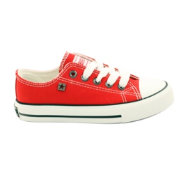 Sneakers allacciate Big Star 374002 rosso bianco