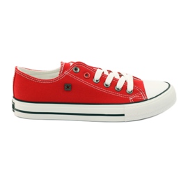 Sneakers allacciate Big Star 274020 bianco rosso