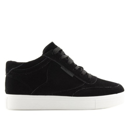 Sneakers da donna in camoscio nero NB171P Black