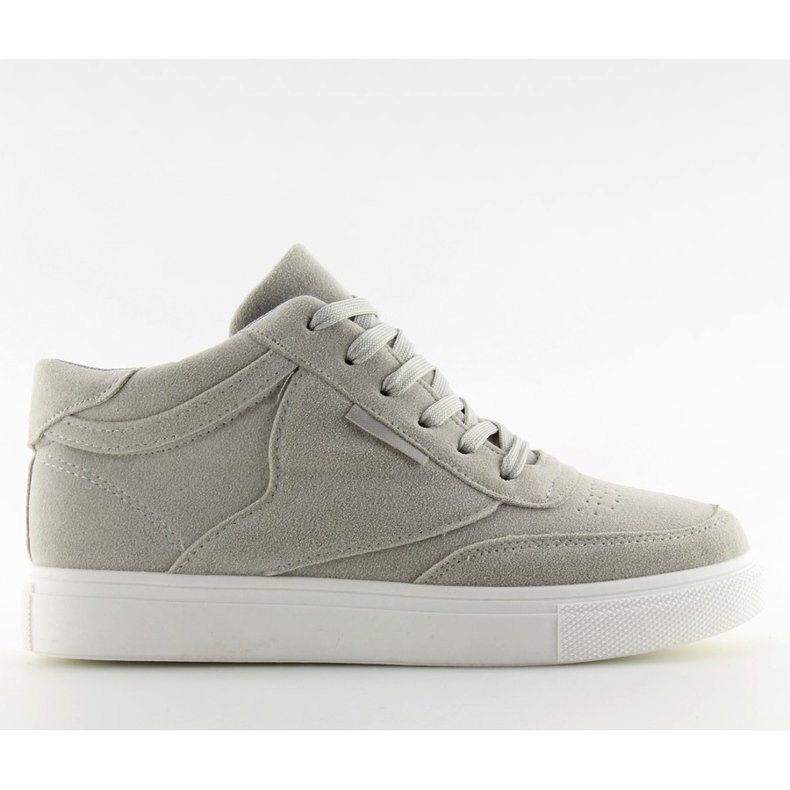 Sneakers da donna in camoscio grigio LT.GRAY
