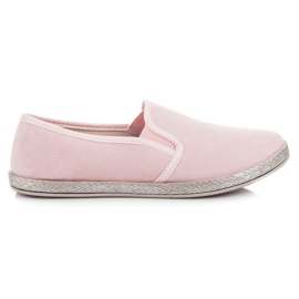Mckeylor Le espadrillas in camoscio si infilano rosa