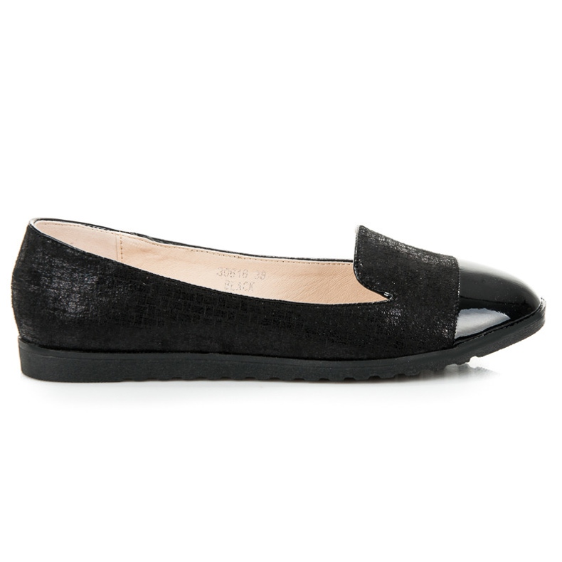 Nio Nio Ballerine con punta verniciata nero