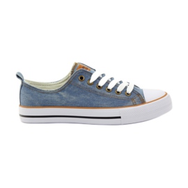American Club Sneakers di jeans legate blu