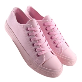 Sneakers donna monocolore rosa rosa