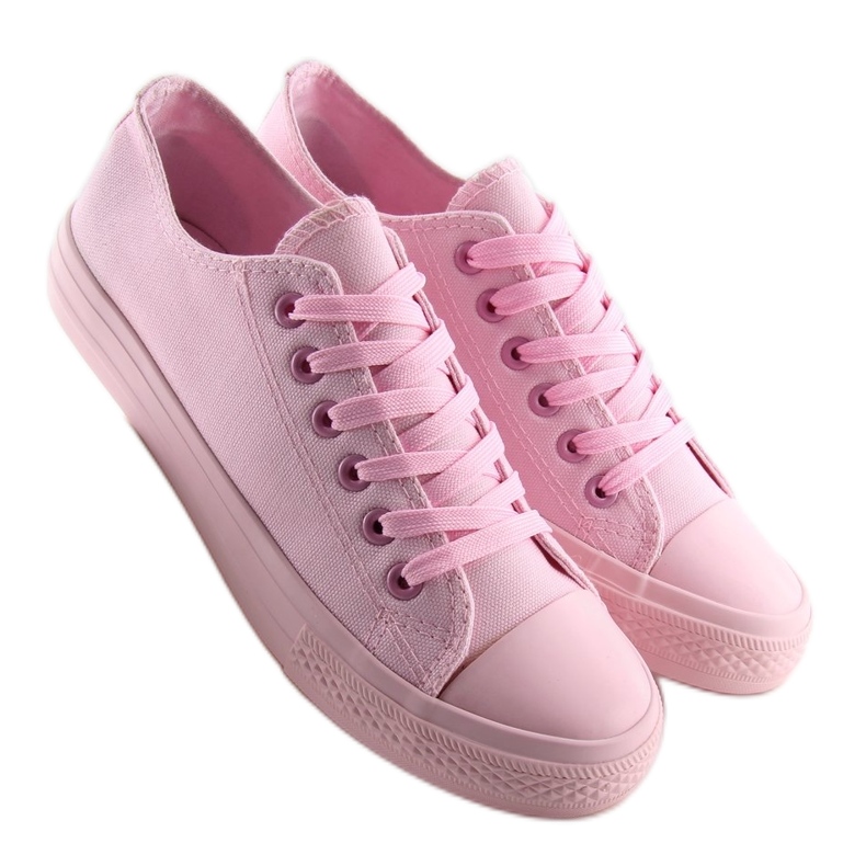 Sneakers donna monocolore rosa rosa