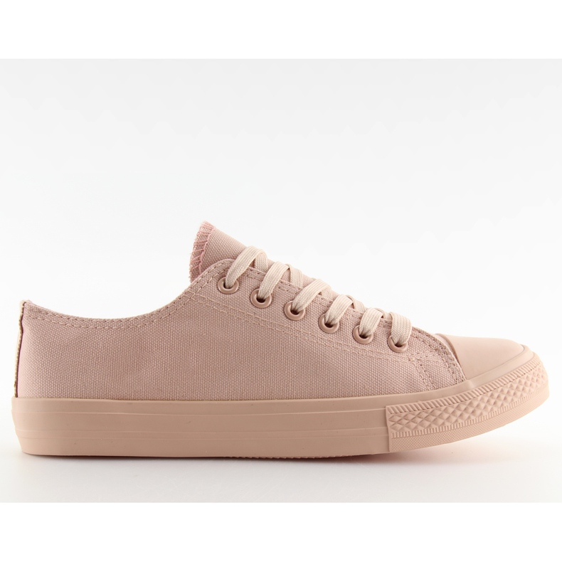 Sneakers da donna monocolore rosa cipria