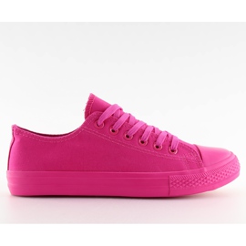 Sneakers da donna fucsia fuxia monocolore rosa
