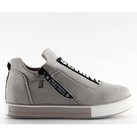 Sneakers grigie sulla zeppa grigia NB168 grigia grigio