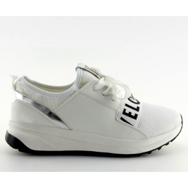 Scarpe sportive bianche da donna NB155P bianche bianco nero grigio