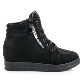 Sneakers in camoscio nero
