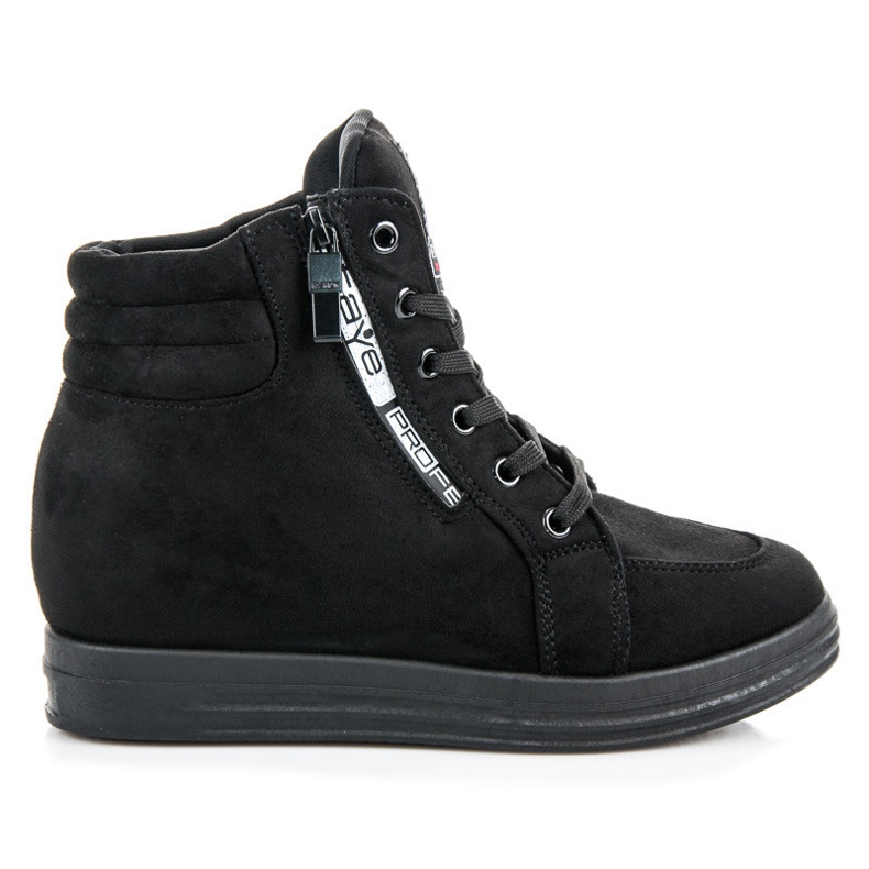Sneakers in camoscio nero