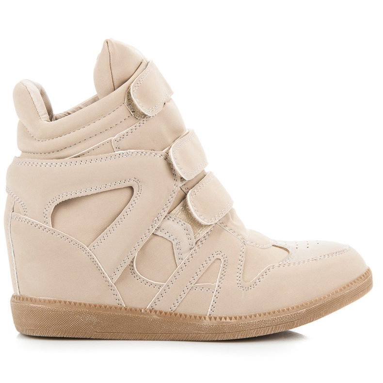 Queentina Sneakers in velcro marrone