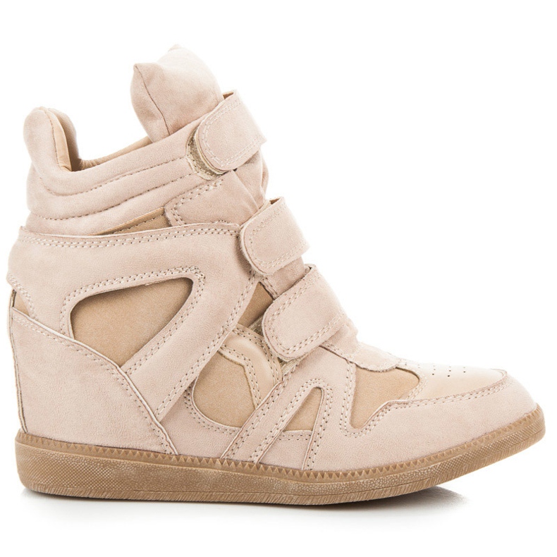 Queentina Sneakers in velcro marrone