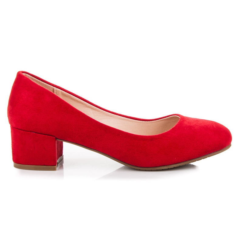Best Shoes Décolleté basse in pelle scamosciata rosso