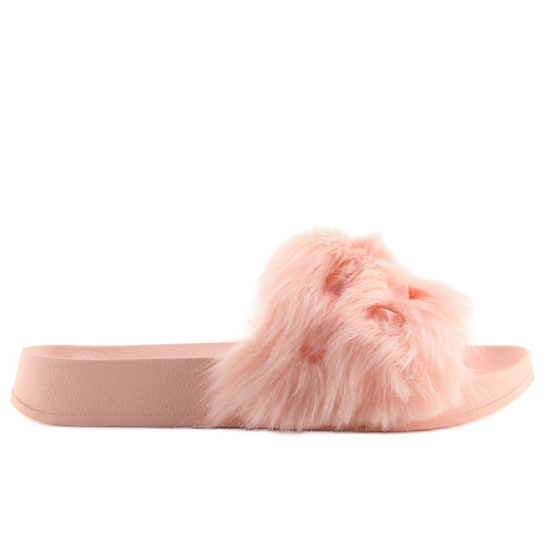 Ciabatte rosa S37 rosa con pelliccia