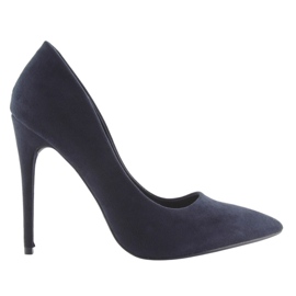 Décolleté con tacco a spillo blu navy 5101 Navy